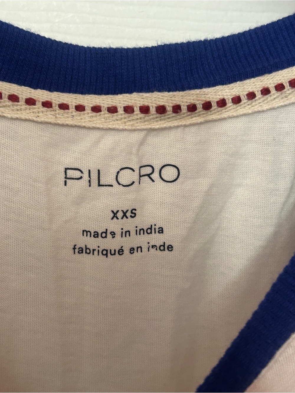 Pilcro Reworked Ringer Tee XXS Oversized - Picture 3 of 6